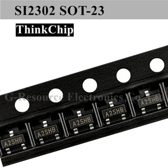 (100 pcs) SI2302 2302 SOT-23 SMD Field Effect Transistor N-Channel MOS-FET (Marking A2SHB)