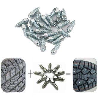 100 Pcs Spikes Voor Wiel 4X12Mm Anti-Slip Legering Band Studs Sneeuw Spikes Met Wrench voor Suv Atv