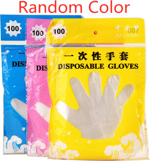 100 Pcs Voedsel Plastic Handschoenen Wegwerphandschoenen Voor Restaurant Keuken Bbq Milieuvriendelijke Dikker Voedsel Handschoenen Fruit Groente Handschoenen 100stk zak