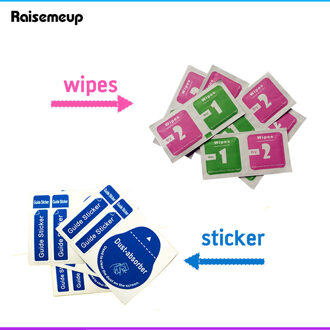 100 Pcs Voor Iphone X 8 7 6 S Natte Stomerij Wipes Removal Papier Dust Absorber Sticker Voor Camera lens Optische Lcd Screen Cleaner 50stk sticker