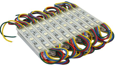 100 Pcs/Waterdichte DC12V 3Leds Rgb Smd 5050 Led Module Licht Koel Wit 2700 K 7000K Voor reclame Lichtbak