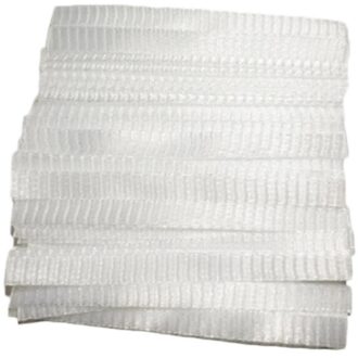 100 Pcs Witte Make-Up Kwasten Netting Beschermende Cover Set Rose Bud Vormige Opslag Mesh Schede Protectors Cosmetica Make-Up Tool