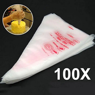 100 Pieces/50 Pieces Disposable Tube Bag Cream Bag Sugar Coated Fondant Decorating Cream Cake Pastry Tools