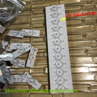 100 Pieces/lot 3V 6V LED Bulbs Diodes with Concave Lens for LED Backlight Strip Repair TV Hisense Changhong 100%NEW