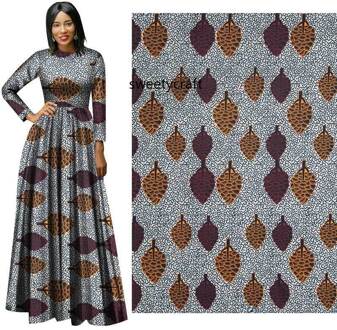 100% Polyester Afrikaanse Stof Wax Boom Nederland Pagne Holland Naaien Feestjurk Tas Ankara Doek 6yard