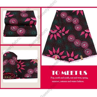 100% Polyester Afrikaanse Stof Wax Prints Nederlands Pagne Echte Holland Voor Naaien Jurk Super Ankara Textiel Wax kleding stof 2