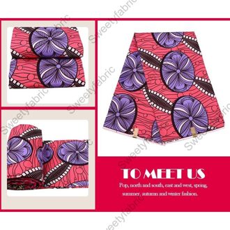 100% Polyester Afrikaanse Stof Wax Sunbelt Gedrukt Nederlands Pagne Holland Voor Diy Bed Jurk Gordijnen Tafel Ankara paars