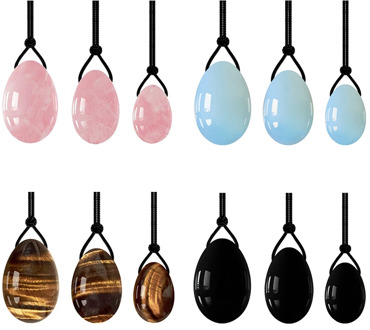 100% Rose Quartz Yoni Eggs Set Vaginal Tightening Massage Ball Jade Eggs Kegel Exerciser Massager Vaginal Balls For Ms As A Gift