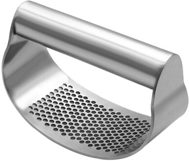 100% Rvs Knoflookpers Rocker Knoflook Rocker Crusher Knoflook Chopper Mincer Druk Keuken Knoflook Stamper Accessoires roestvrij staal