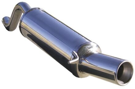 100% RVS Sportuitlaat Renault Twingo II RS Sport 1.6 16v (133pk) 2008- 102mm