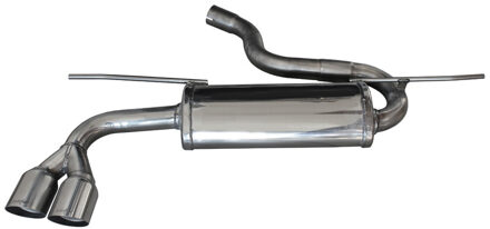 100% RVS Sportuitlaat Seat Leon 5F 2.0TDi FR (150pk) 2014- 2x80mm Racing