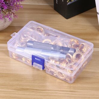 100 Set Grommets Kit Messing Oogjes Knop Kit Met 3 Stuks Gereedschap Multipurpose Oogjes Knop Set Draagbare Oogjes Knop om