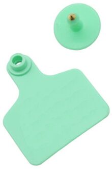 100 Sets Van Tpu Vee Oormerken En Woordeloze Koperen Hoofd Oorbellen Farm Animal Identificatiekaart Dier Benodigdheden groen