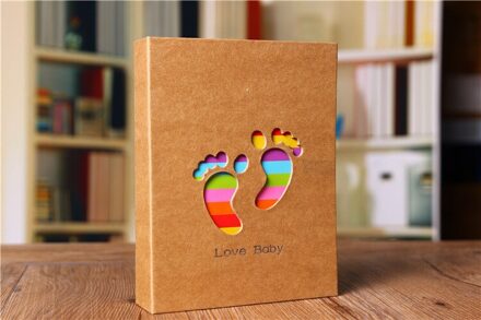 100 Sheets 6 Inch Fotoalbum Foto Opslag Frame Voor Kids Kinderen Scrapbooking Foto Case Fotoalbum Houden Geheugen Footprint