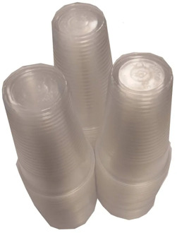 100 special 200cc plastic cups for water sources and manual use.