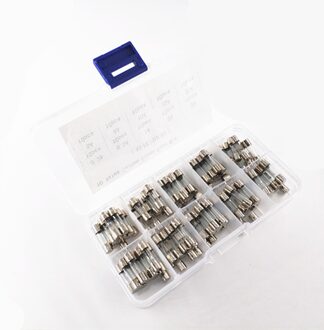 100 stks 5*20mm Elektrische Diverse Zekering Amp Snelle-Glaszekering Mix Set Diverse met Doos 0.2A 0.5A 1A 2A 3A 5A 8A 10A 15A 20A