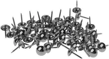 100 stks Antiek Messing Bekleding Nagels Meubels Kopspijkers Pushpins Hardware Decor geweer zwart