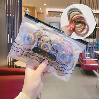 100 Stks/doos Leuke Snoep Kleuren Zachte Elastische Haarbanden Voor Kinderen Meisjes Scrunchies Paardenstaart Rubber Band Mooie Haaraccessoires 5