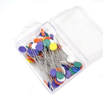 100 Stks/doos Multi-color Patchwork Pinnen Spelden Borduren Patchwork Pins Accessoires Diy Naaien Accessoires donker pruim