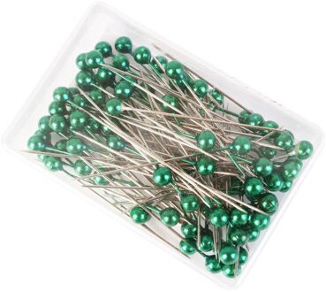 100 Stks/doos Patchwork Pinnen Positionering Naald Naaien Marker Naald Spelden Diy Handgemaakte Maken Kledingstuk Accessoire groen