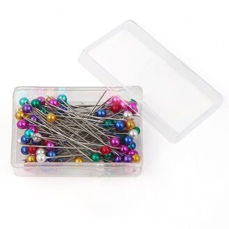 100 Stks/doos Patchwork Pinnen Positionering Naald Naaien Marker Naald Spelden Diy Handgemaakte Maken Kledingstuk Accessoire Multi-kleur