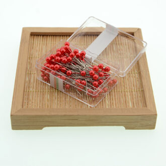 100 Stks/doos Veiligheid Naaien Pinnen Parel Hoofd Spelden Naalden Stitch Diy Craft Wedding Corsage Naaien Gereedschap Multi Kleur 8