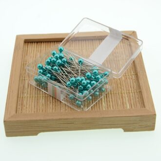 100 Stks/doos Veiligheid Naaien Pinnen Parel Hoofd Spelden Naalden Stitch Diy Craft Wedding Corsage Naaien Gereedschap Multi Kleur 9