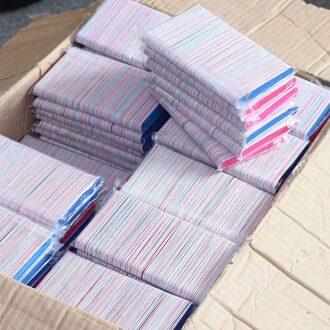 100 stks dubbelzijdig Nagelvijlen Wegwerp Nagelvijl Set Manicure Gereedschap Draagbare Pedicure Rasp 180 240 grit Mini Nail Art Reizen