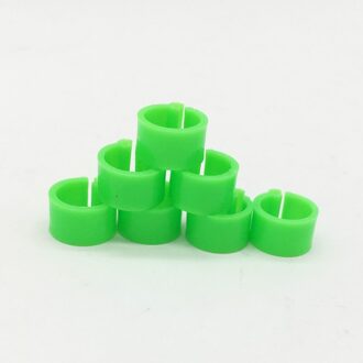 100 Stks Duiven Ringen 8mm Bajonet Identificatie Ring Opening Duif Ring Kleur Duif Voetring Duif Levert Vogel Apparaten groen