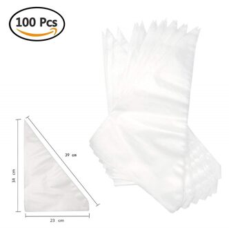 100 stks Extra Grote Maat Wegwerp Spuitzak Icing Spuitzak Cake Cupcake Decorating Tassen Bakvormen Cookie Cutter Cake Tools