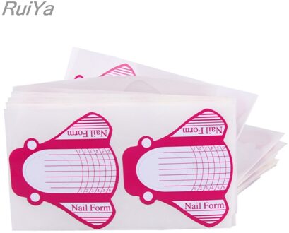 100 STKS Nail Vorm DIY Nail Art Uitbreiding Gids Formulieren acryl UV Gel Nail Art Tip Sticker Manicure Tips Vorm Accessoires