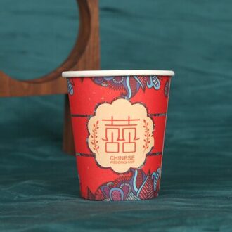 100 Stks/pak Bruiloft Gouden Folie Papier Cups Wegwerp Cups Bruiloft Benodigdheden Bruiloft Decoratie