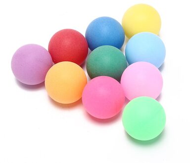 100 Stks/pak Entertainment Tafeltennis Ballen Gekleurde Ping Pong Ballen 40 Mm Gemengde Kleuren Voor Game En Reclame Verkoop