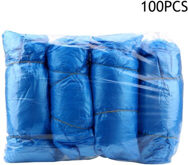 100 Stks/pak Lange Mouw Waterdicht En Olie-Proof Huishoudelijke Schoonmaakproducten Wegwerp Arm Mouwen Met Elastiek Blauw