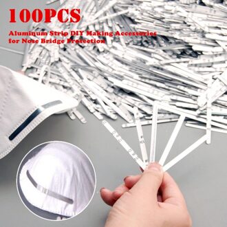 100 Stks/pak Neus Strips Voor Diy Sheild Maken Craft Accessoires Aluminium Strip Voor Bridge Materiaal 85 Mm Cords strip