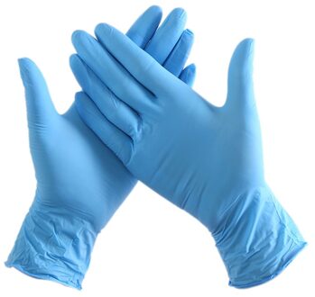 100 Stks/pak Wegwerp Nitril Handschoenen Waterdichte Handschoenen Examen Symmetrisch Voor Huis Handschoenen