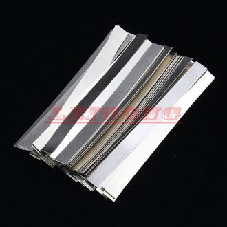 100 stks/partij 0.15mm x 8mm x 100mm Pure Nickel Plate Strap Strip Sheets 99.96% voor batterij spot lasmachine