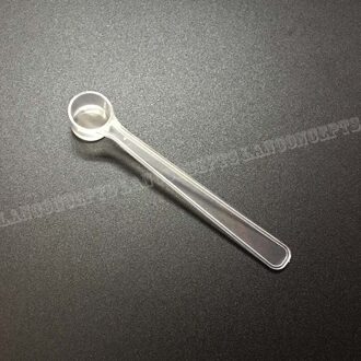 100 Stks/partij 0.5G Plastic Scoop 0.5 Gram Pp Maatlepel 1 Ml Maatregel Tool-70X16X10.5mm Wit Transparant