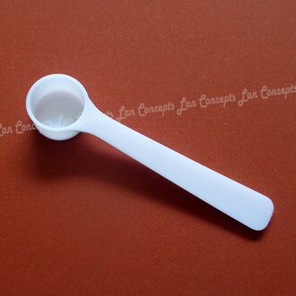 100 Stks/partij 0.5G Plastic Scoop 0.5 Gram Pp Maatlepel 1 Ml Maatregel Tool-70X16X10.5mm Wit