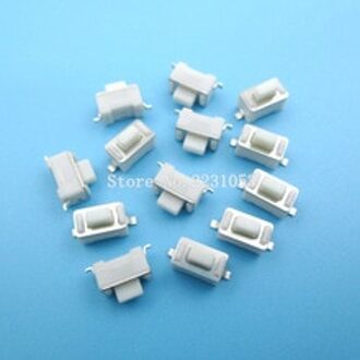 100 stks/partij 3*6*5mm 2pin SMD Tact Switch Push Button Witte Knop Touch Micro Switch 3x6x5 H