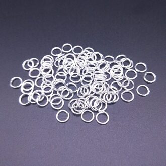 100 stks/partij 5mm Open Jump Rings Split Connectors Voor Diy Sieraden Vinden Maken Ketting Armband Accessoires 8 kleuren zilver