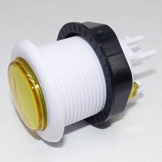 100 Stks/partij A4 32 Mm Drukknop Amerikaanse Stijl Drukknop Jamma Mame Diy Voor Arcade Machine geel