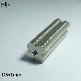 100 stks/partij disc magneet 6x1mm N35 NdFeB magneten Dia 6mm x 1mm neodymium magneet 6 * 1mm