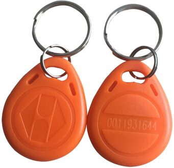 100 Stks/partij EM4100 125Khz Abs Waterdichte Rfid Tag Voor Deur Toegangscontrole oranje