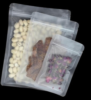 100 stks/partij Frosted Oppervlak Valve Zipper Plastic thee Verpakking Opbergtas Zip Lock Plastic Verpakking Pakket Pouch 9x15cm