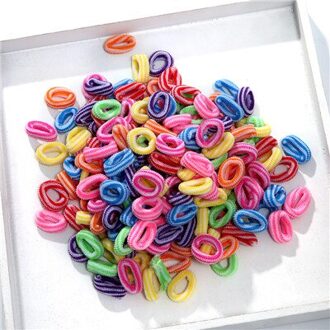 100 stks/partij haaraccessoires elastiekjes voor meisjes haarbanden hoofdbanden voor kinderen haar sieraden mix kleur TSZ37-3