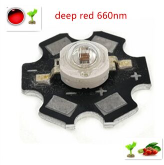 100 stks/partij High Power 3 W Grow LED 660nm Deep Red/630nm Rode SMD Diode COB DIY Groeien Licht voor Plant Fruit Groei met 20mm pcb 620nm