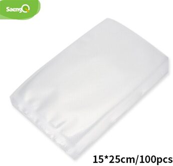 100 Stks/partij Keuken Vacuüm Zakken Voor Voedsel Vacuüm Sealer Verpakkingsmachine Voedsel Opbergtas Bpa-vrij Keuken Accessoires 15-25cm 100stk