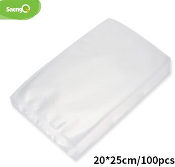 100 Stks/partij Keuken Vacuüm Zakken Voor Voedsel Vacuüm Sealer Verpakkingsmachine Voedsel Opbergtas Bpa-vrij Keuken Accessoires 20-25cm 100stk