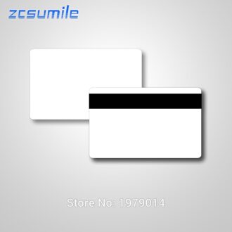 100 stks/partij Lege Witte PVC 2750 OE Hico 3 magneetstrip Plastic Kaart kan printable voor card printer